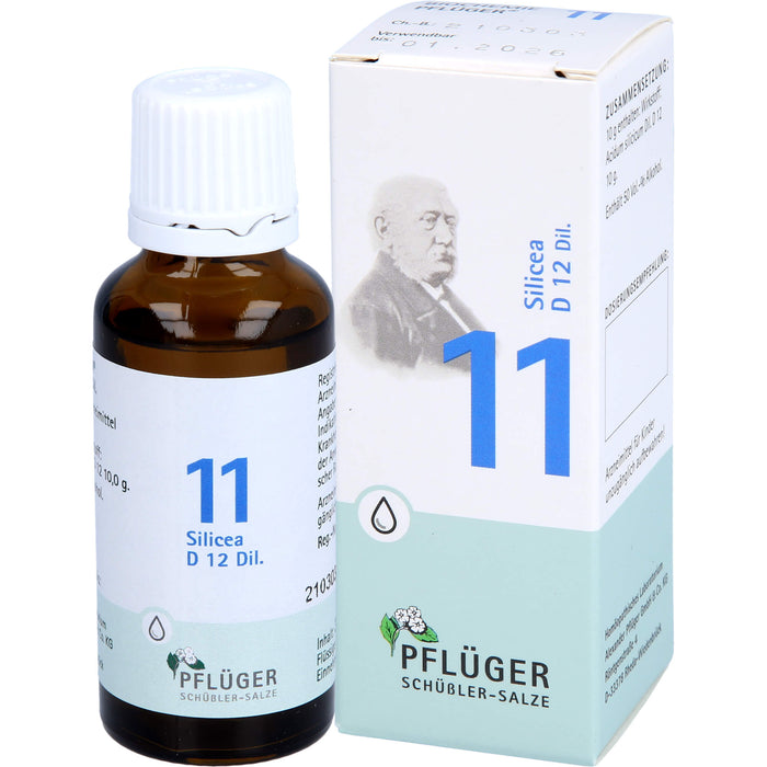 Pflüger Biochemie Nr.11 Silicea D12 Dilution, 30 ml Solution