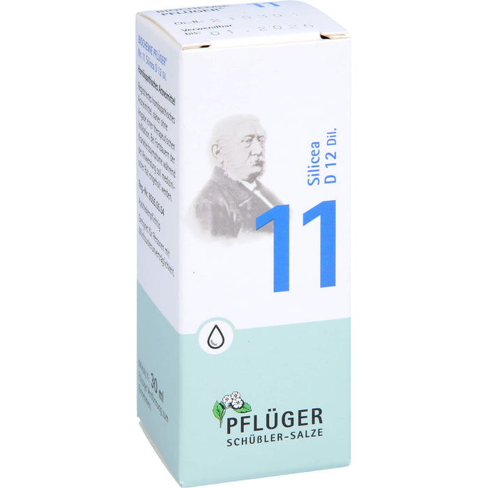 Pflüger Biochemie Nr.11 Silicea D12 Dilution, 30 ml Solution
