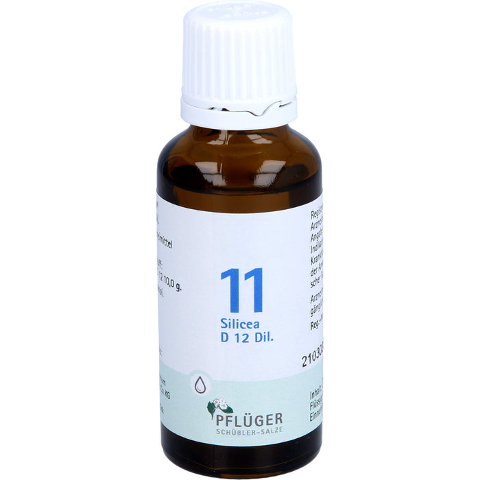 Pflüger Biochemie Nr.11 Silicea D12 Dilution, 30 ml Solution