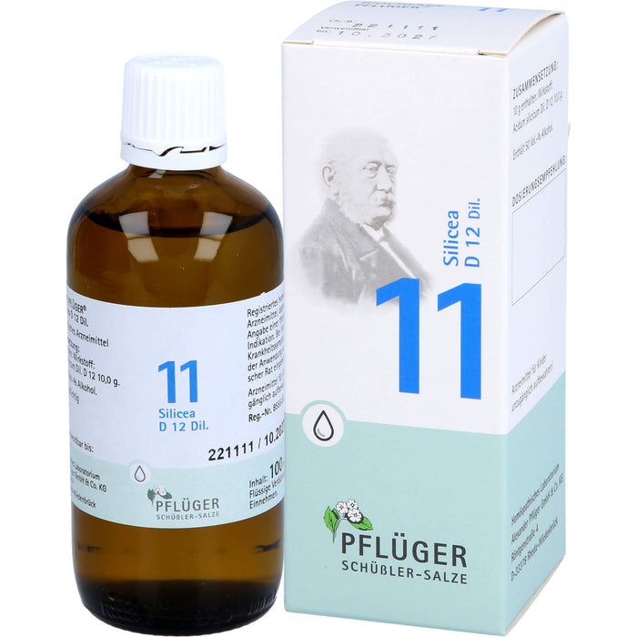 Pflüger Biochemie Nr.11 Silicea D12 Dilution, 100 ml Solution
