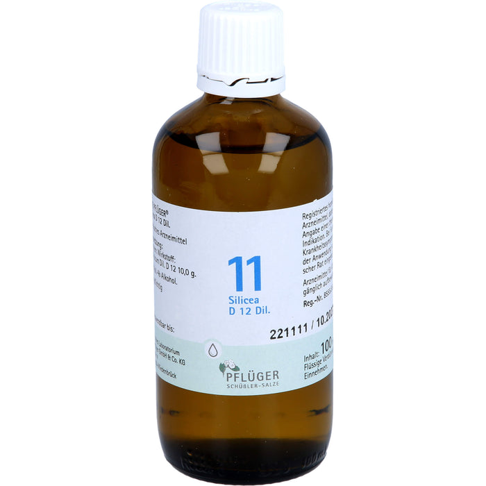 Pflüger Biochemie Nr.11 Silicea D12 Dilution, 100 ml Solution