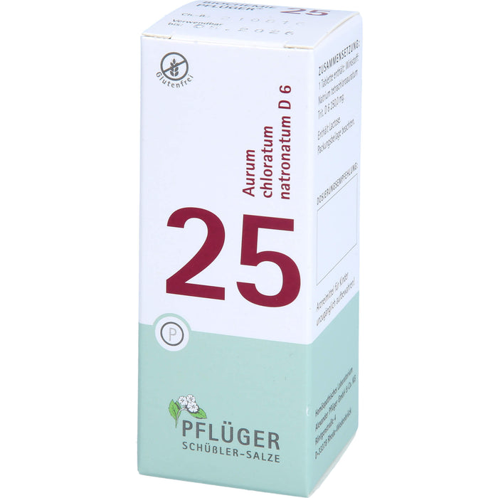 Pflüger Biochemie Nr.25 Aurum chloratum natronatum D6 Tabletten, 100 pcs. Tablets