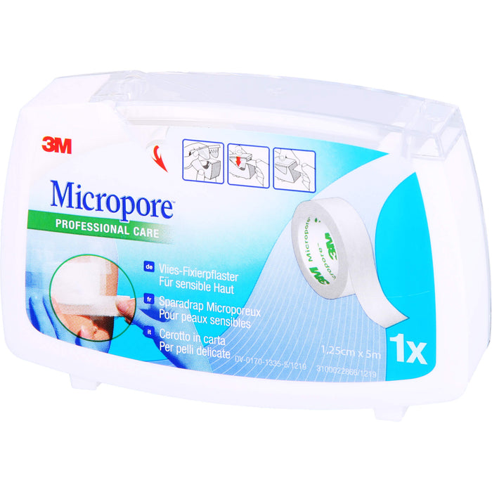 MICROPORE 1,25CMX5M ROLLENPFLASTER, 1 pcs. Patch