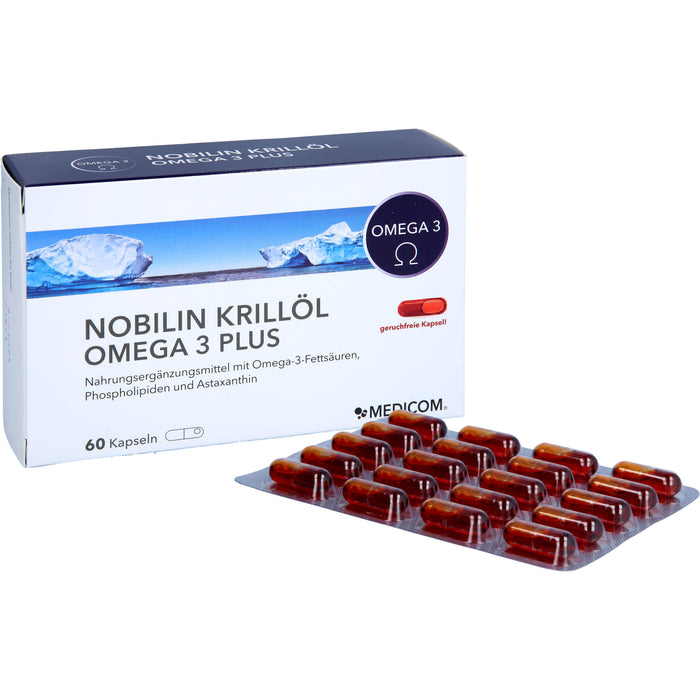 Nobilin Krillöl Omega 3 Plus Kapseln, 60 St. Kapseln