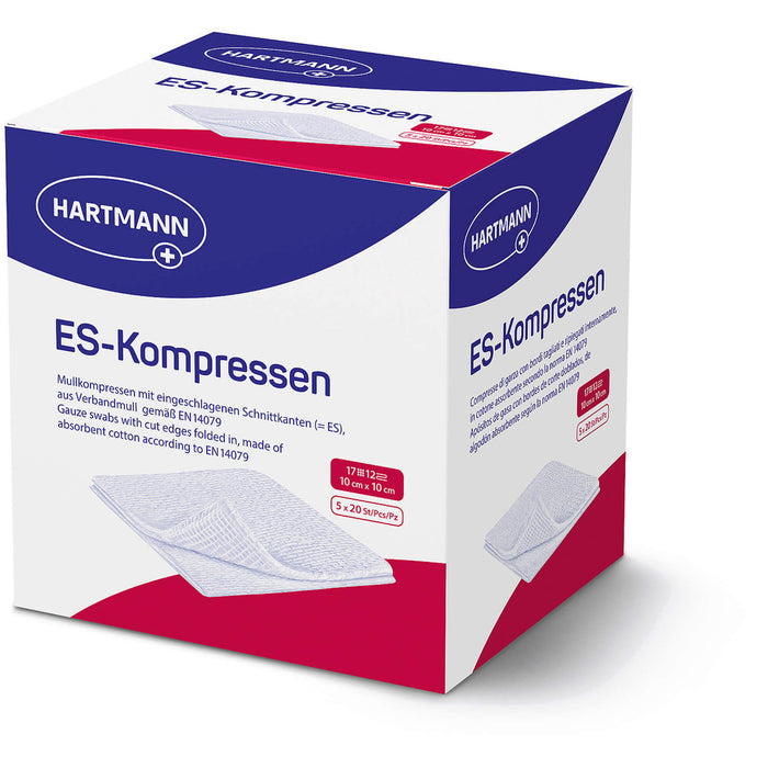 ES-Kompressen steril 10x10cm Großpackung 12fach, 5X20 St KOM