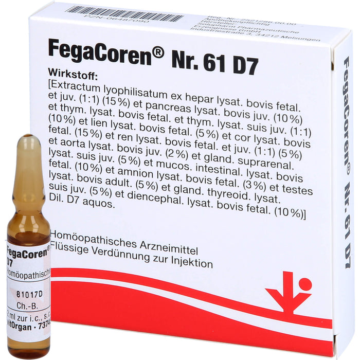 FegaCoren Nr. 61 D7 Ampullen, 5 pcs. Ampoules