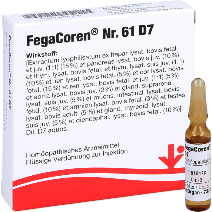 FegaCoren Nr. 61 D7 Ampullen, 5 pcs. Ampoules