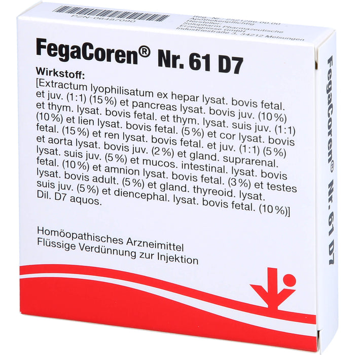 FegaCoren Nr. 61 D7 Ampullen, 5 pcs. Ampoules