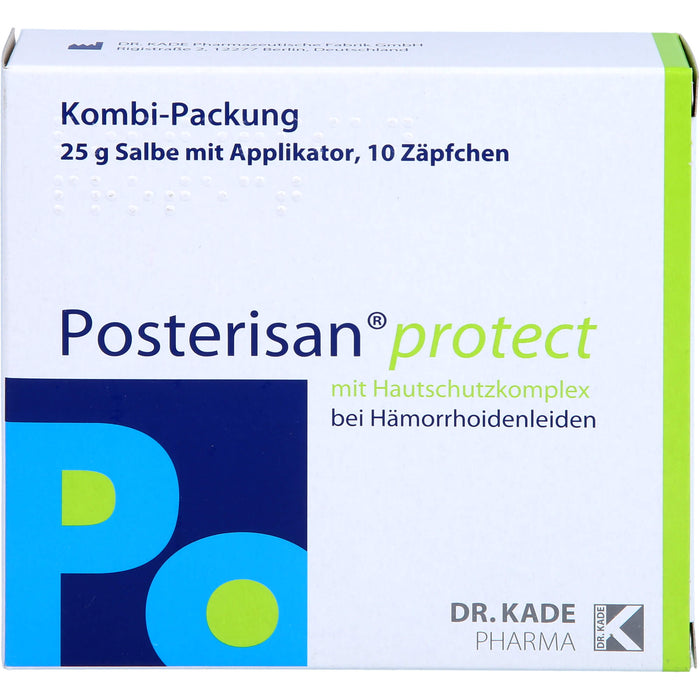 Posterisan protect Kombi-Packung Salbe und Zäpfchen bei Hämorrhoidenleiden, 1 pc Paquet combiné