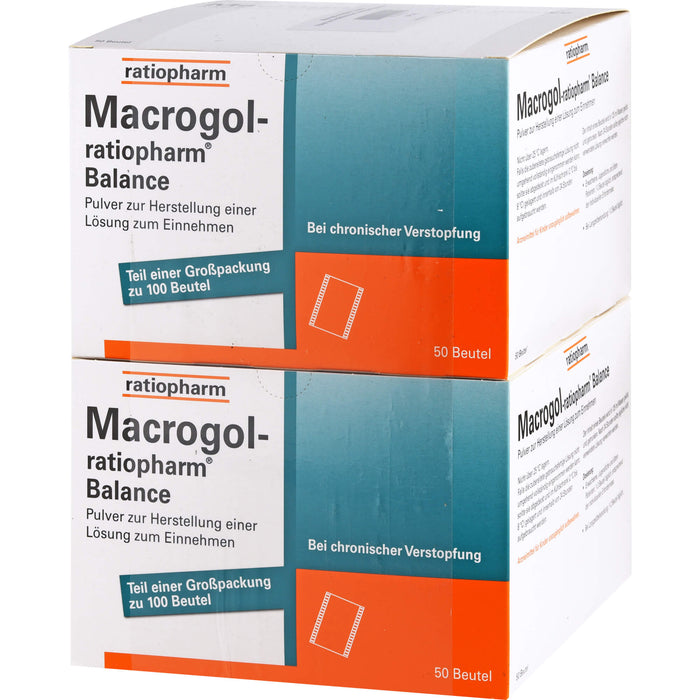 Macrogol-ratiopharm Balance Pulv. zur Herstell. einer Lösung zum Einnehmen, 100 St PLE
