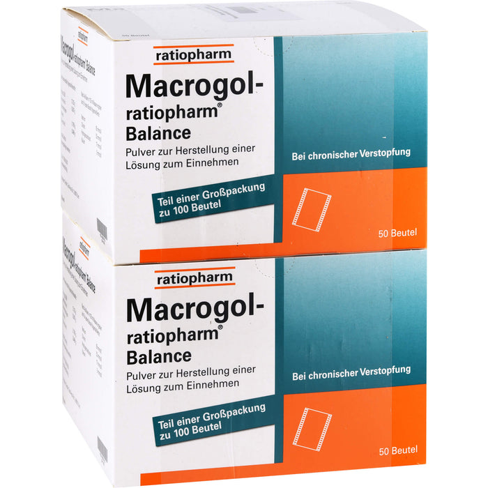 Macrogol-ratiopharm Balance Pulv. zur Herstell. einer Lösung zum Einnehmen, 100 St PLE