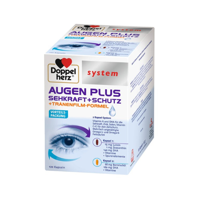 Doppelherz system AUGEN PLUS SEHKRAFT + SCHUTZ, 120 pc Capsules