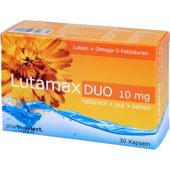 Lutamax Duo 10 mg Kapseln Lutein + Omega-3-Fettsäuren, 30 pc Capsules