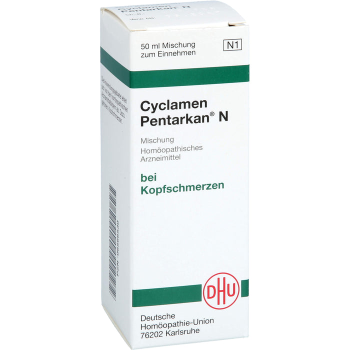 DHU Cyclamen Pentarkan N Mischung bei Kopfschmerzen, 50 ml Solution