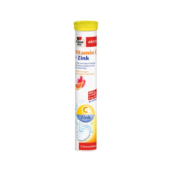 Doppelherz aktiv Vitamin C + Zink Brausetabletten, 15 St. Tabletten