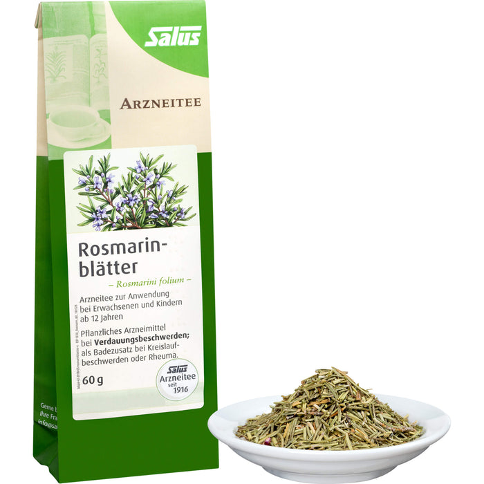 Salus Rosmarinblätter Rosmarini folium bei Verdauungsbeschwerden, 60 g Tea