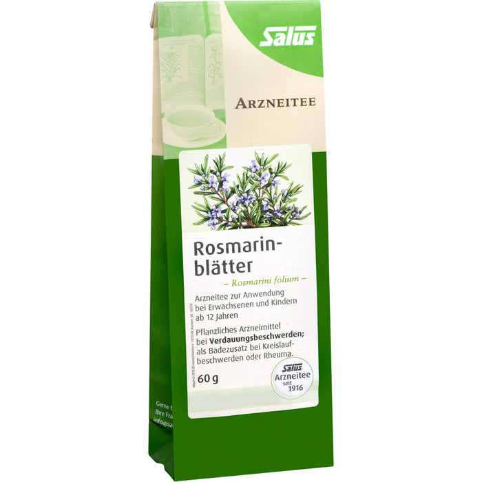 Salus Rosmarinblätter Rosmarini folium bei Verdauungsbeschwerden, 60 g Tea
