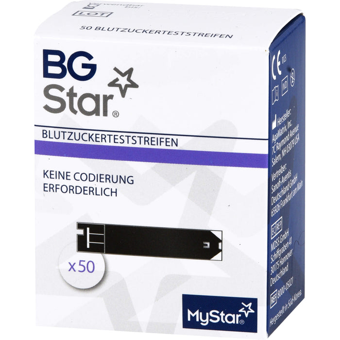 BG Star© Teststreifen, 50 pc Bandelettes réactives