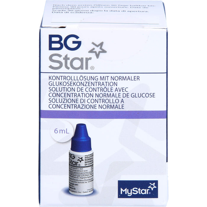 BGStar Kontrolllösung mit normaler Glukosekonzentration, 6 ml Solution