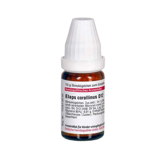 Elaps corallinus D12 DHU Globuli, 10 g Globules
