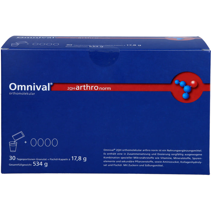 OMNIVAL orthomolekular 2OH arthro norm 30Gran/Kap, 1 P KPG