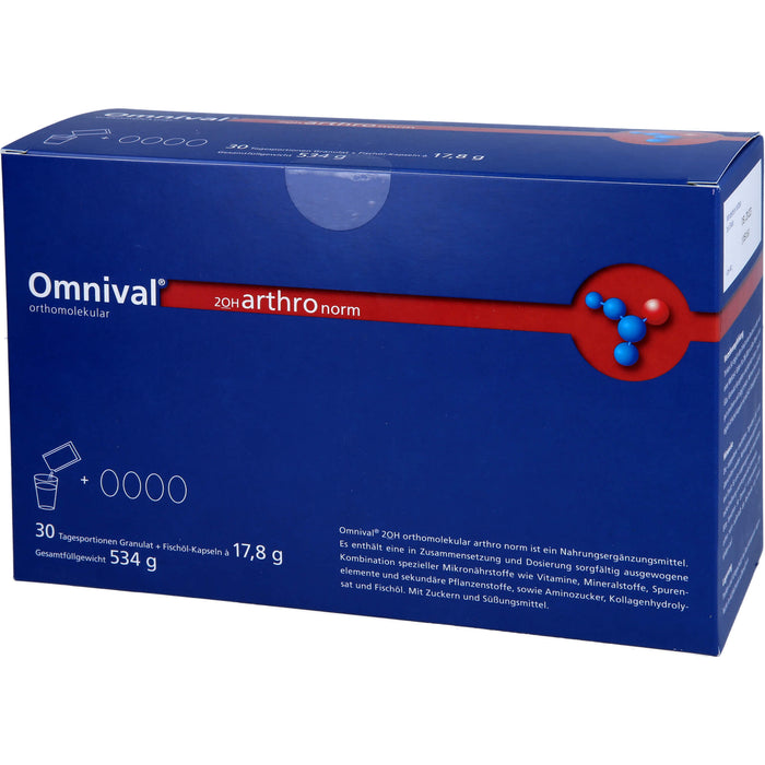 OMNIVAL orthomolekular 2OH arthro norm 30Gran/Kap, 1 P KPG