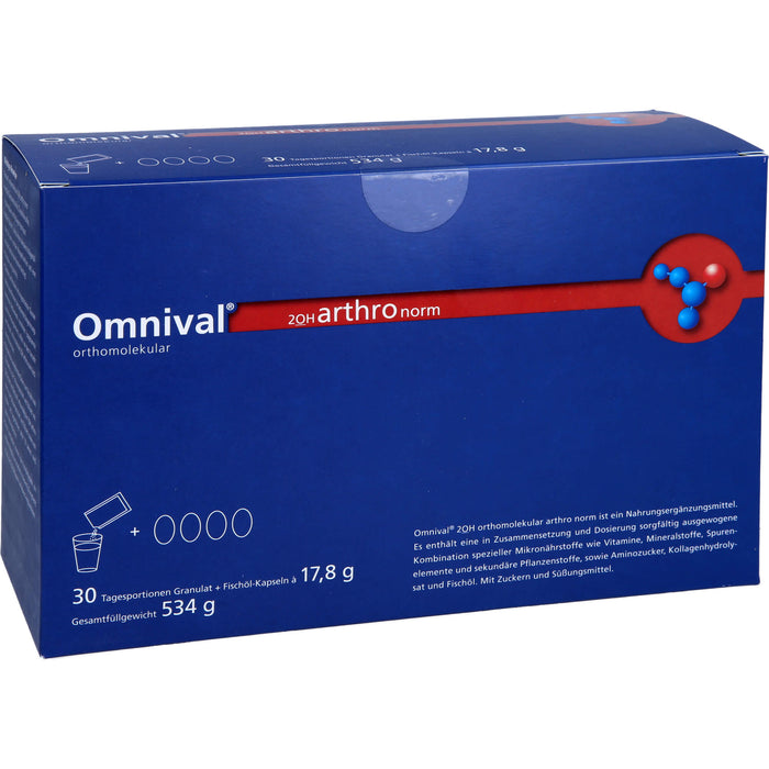 OMNIVAL orthomolekular 2OH arthro norm 30Gran/Kap, 1 P KPG