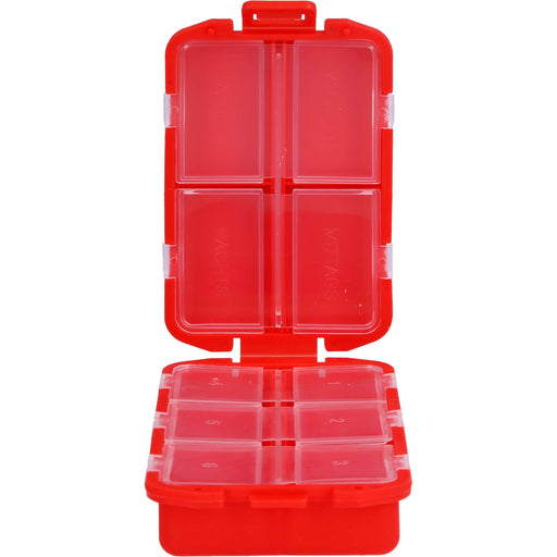 Tablettenbox mit 10 Fächern farbig sortiert, 1 St 