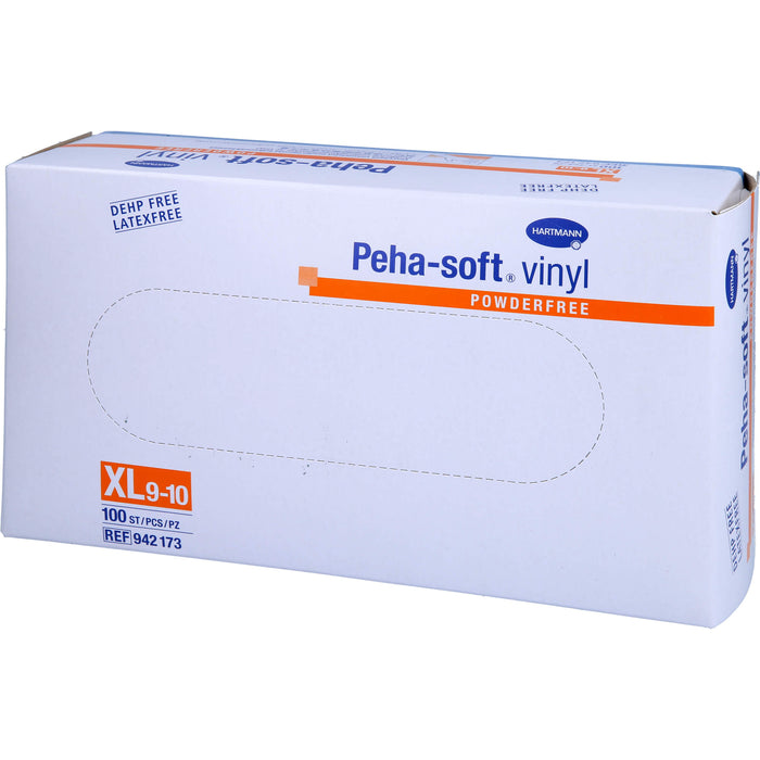 Peha-soft vinyl puderfrei Untersuchungshandschuhe Gr. XL 9 - 10, 100 pc Gants