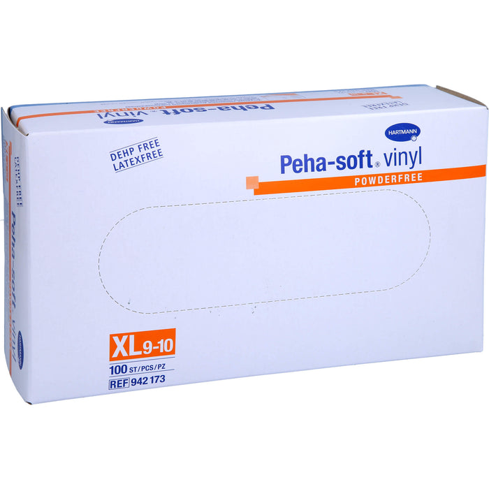 Peha-soft vinyl puderfrei Untersuchungshandschuhe Gr. XL 9 - 10, 100 pc Gants