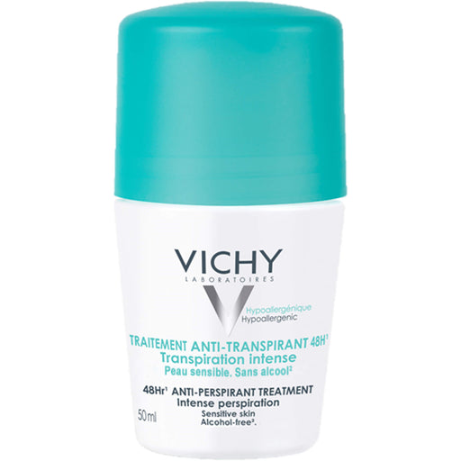 VICHY Deodorant Anti-Transpirant 48h Roll-On für empfindliche Haut, 50 ml Stift