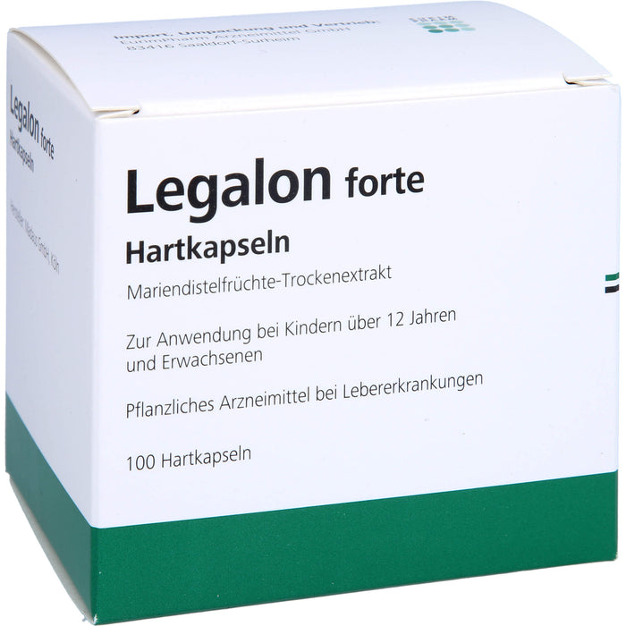 Legalon forte Eurim Hartkapseln zur unterstützenden Behandlung von Lebererkrankungen, 100 pc Capsules