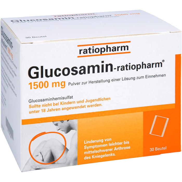 Glucosamin-ratiopharm 1500 mg Pulver zur Herstellung einer Lösung zum Einnehmen, 30 St PLE