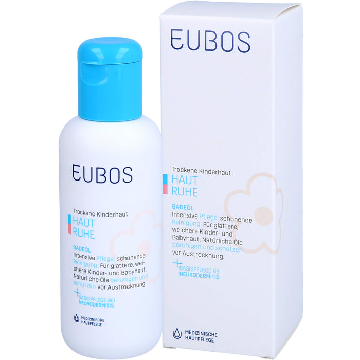 EUBOS Kinder Haut Ruhe Badeöl, 125 ml Huile