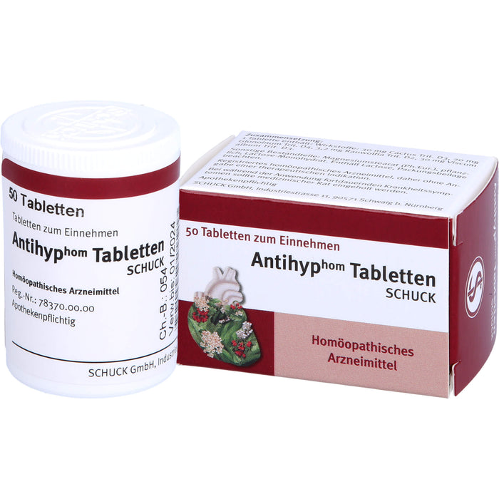 SCHUCK Antihyp Tabletten, 50 St. Tabletten