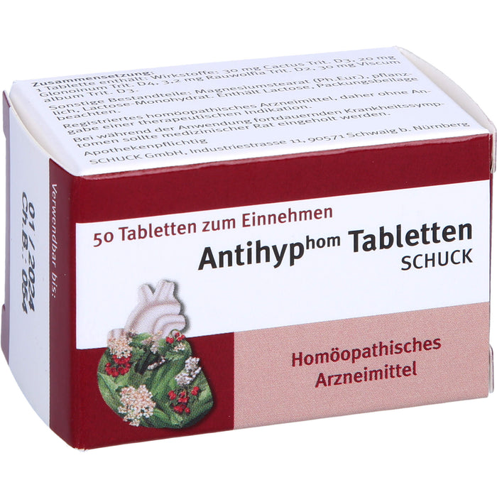 SCHUCK Antihyp Tabletten, 50 St. Tabletten