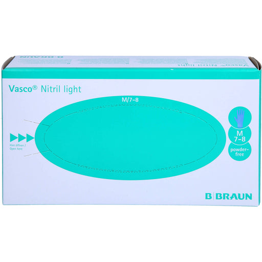 B. Braun Vasco Nitril light Untersuchungshandschuhe Gr. M, 100 St. Handschuhe