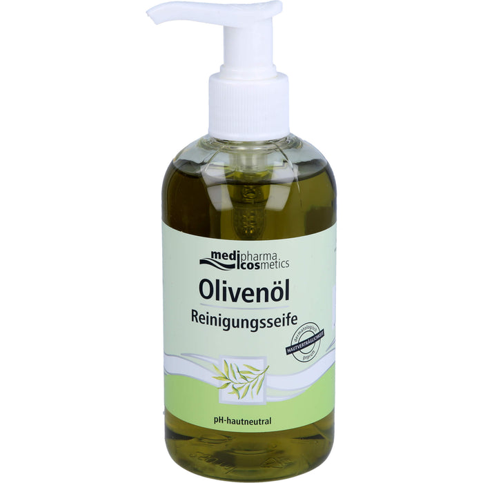 Medipharma Cosmetics Olivenöl Reinigungsseife pH-hautneutral, 250 ml Flüssigseife
