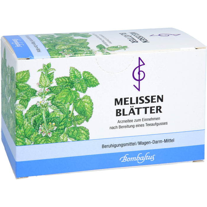 Bombastus Melissenblätter bei Magen-Darm-Beschwerden und zur Beruhigung, 20 pcs. Filter bag