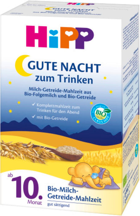 HIPP Gute Nacht Milch-Getreide-Mahlzeit-Bio, 500 g Pulver