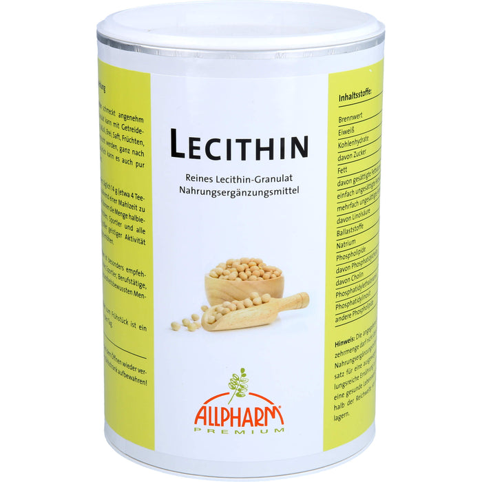 ALLPHARM Lecithin Granulat, 400 g Pulver