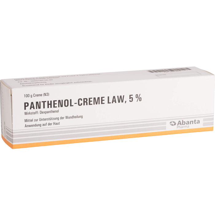 Panthenol-Creme LAW 5 % zur Unterstützung der Wundheilung, 100 g Creme