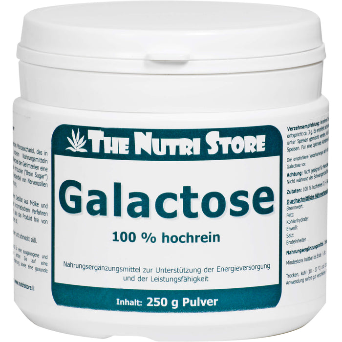 The Nutri Store Galactose 100% rein Pulver, 250 g Powder