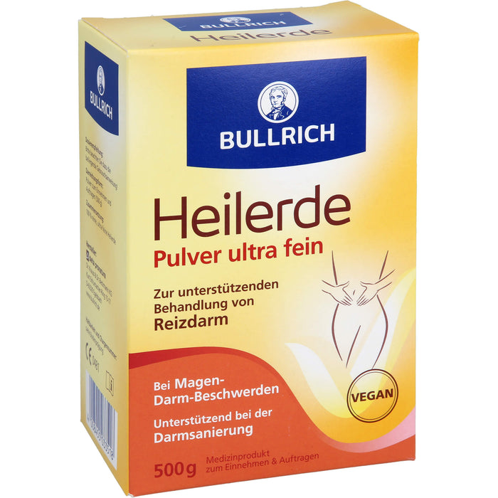 BULLRICH Heilerde Pulver ultra fein zur unterstützenden Behandlung von Reizdarm, 500 g Poudre