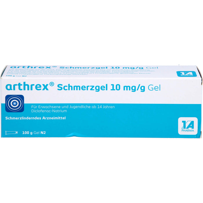 Arthrex Schmerzgel bei akuten Zerrungen, Verstauchungen oder Prellungen, 100 g Gel