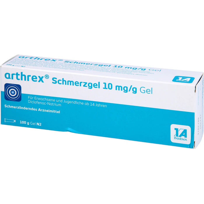 Arthrex Schmerzgel bei akuten Zerrungen, Verstauchungen oder Prellungen, 100 g Gel