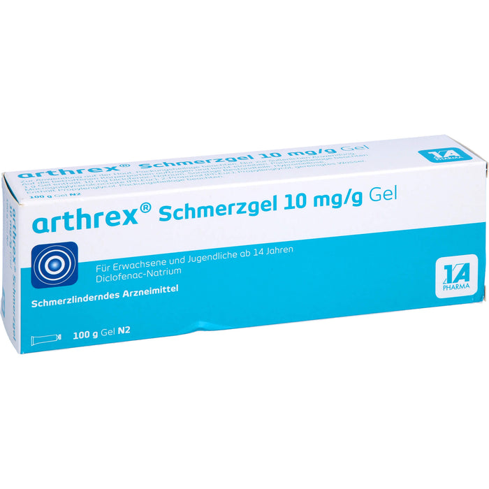 Arthrex Schmerzgel bei akuten Zerrungen, Verstauchungen oder Prellungen, 100 g Gel