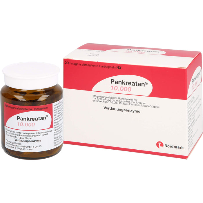 Pankreatan® 10.000, Magensaftresistente Hartkapseln, 200 pcs. Capsules