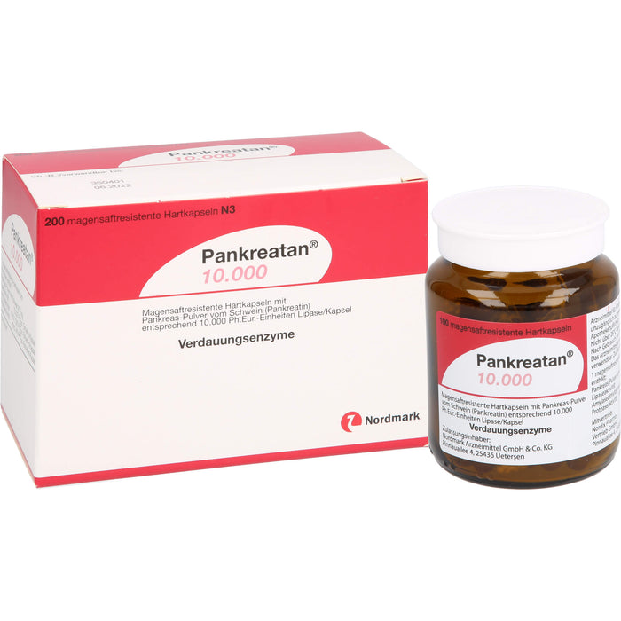 Pankreatan® 10.000, Magensaftresistente Hartkapseln, 200 pcs. Capsules