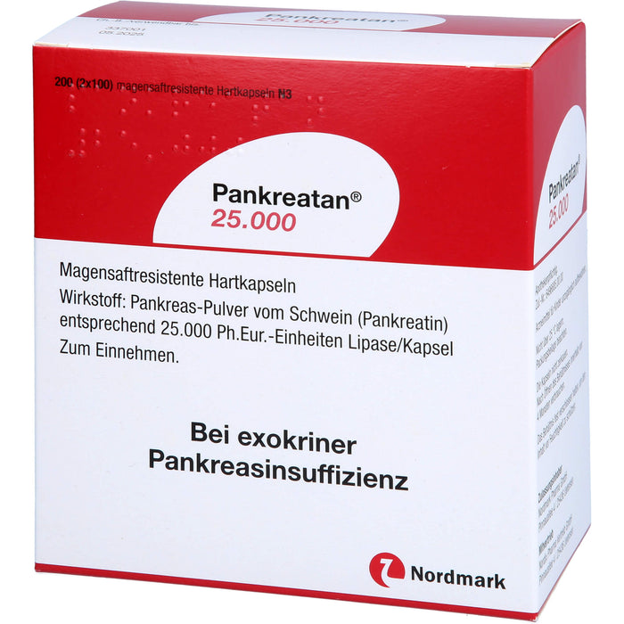 Pankreatan 25.000, Magensaftresistente Hartkapseln, 200 pcs. Capsules